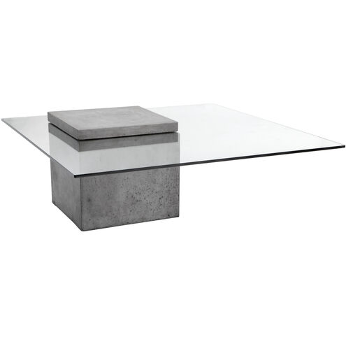 Grange 39.5 X 39.5 inch Clear / Grey Coffee Table